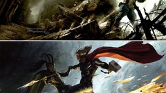 Comics superheroes concept art