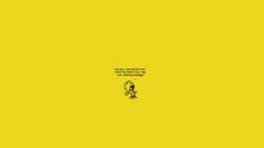Comics yellow background calvin and hobbes minimalistic Simple 