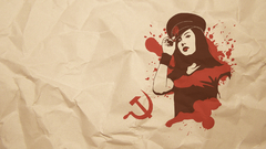 Communism brunettes woman