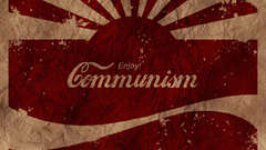 Communism sun Typography artwork