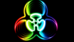 Company biohazard logo sign