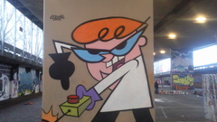 Computer cartoon Network graffiti