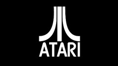 Computers black background logos atari