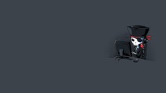 Computers funny skulls Hackers hacking