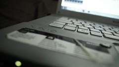 Computers notebook depth of field