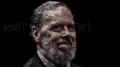 Computers Typography Scientists artistic typographic portrait 