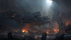 Concept art artwork digital art video games Halo 4 futuristic