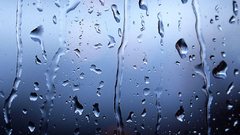 Condensation rain on glass