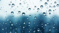 Condensation rain on glass