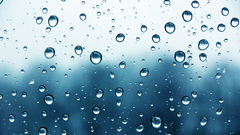 Condensation rain on glass