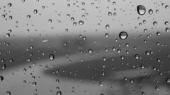 Condensation rain on glass