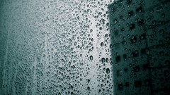 Condensation rain on glass