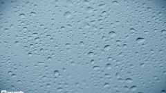 Condensation rain on glass