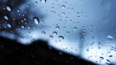 Condensation rain on glass