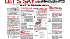 Contact infographics alien Life