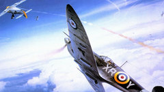 Contrails Aircraft dogfight