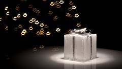 Contrast bokeh presents smiley face