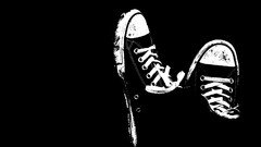 Converse Shoes monochrome