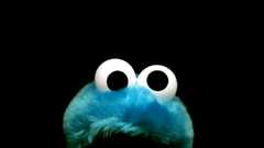 Cookie Monster black background