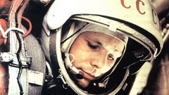 Cosmonaut Yuri Gagarin outer space