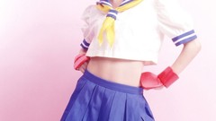 Cosplay models school uniforms