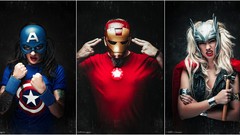 Costume Iron Man thor captain america cosplay The Avengers 