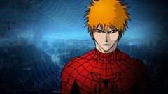Costume Spider-Man bleach kurosaki ichigo spider webs orange 