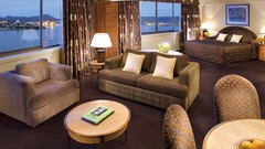 Couch beds Lamps pillows