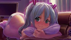 Couch vocaloid hatsune miku