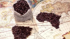 Country coffee world map