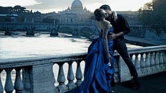 Couple Italy architecture fashion arches annie leibovitz models 