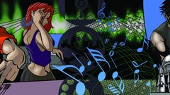 Cover dual screen hacking artwork Defcon (Hacking Conference) 