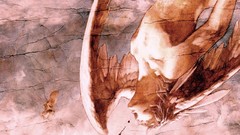 Cracks falling angels wings