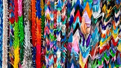 Cranes Tokyo origami multicolor papercraft