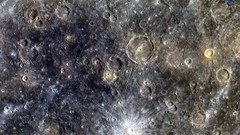 Crater Mercury planets outer space