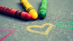 Crayons Hearts