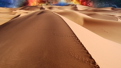 Crazy desert abstract cosmos