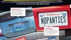 Crazy funny license plates