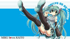 Cream hatsune miku vocaloid panties twintails aqua hair