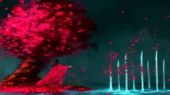 Creative red dress bleach Kuchiki byakuya artwork artistic 