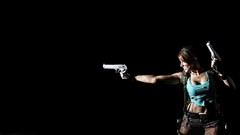 Creatures tomb raider lara croft cosplay Simple Background