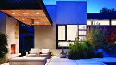 Creek modern evening architecture outdoors