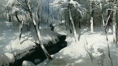 Creek snow winter
