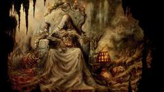 Creepy death artwork Throne