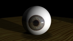 Creepy eye graphic rendering