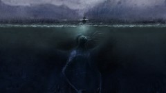 Creepy ocean rain Cthulhu