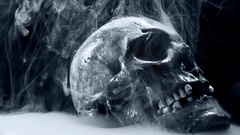 Creepy skulls monochrome