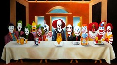 Creepy the joker clowns