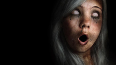 Creepy zombies Halloween scary