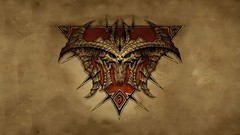 Crest diablo diablo iii artwork video games Simple Background